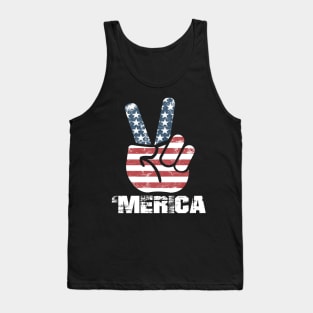 'Merica Patriotic Flag' Amazing July 4th Freedom Gift Tank Top